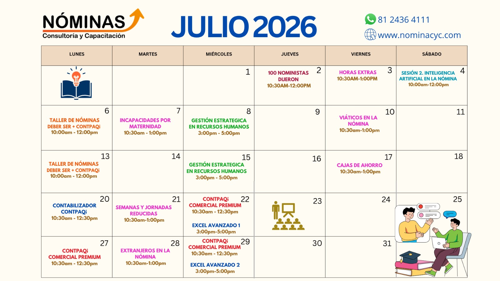 Calendario-julio-nominas-2026